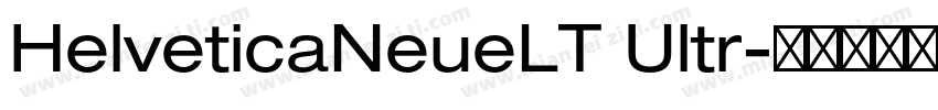 HelveticaNeueLT Ultr字体转换